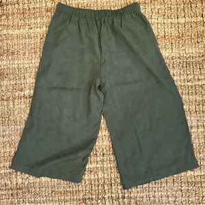 LOFT WIDE LEG WOMENS CROPPED PANT MEDIUM PETITE